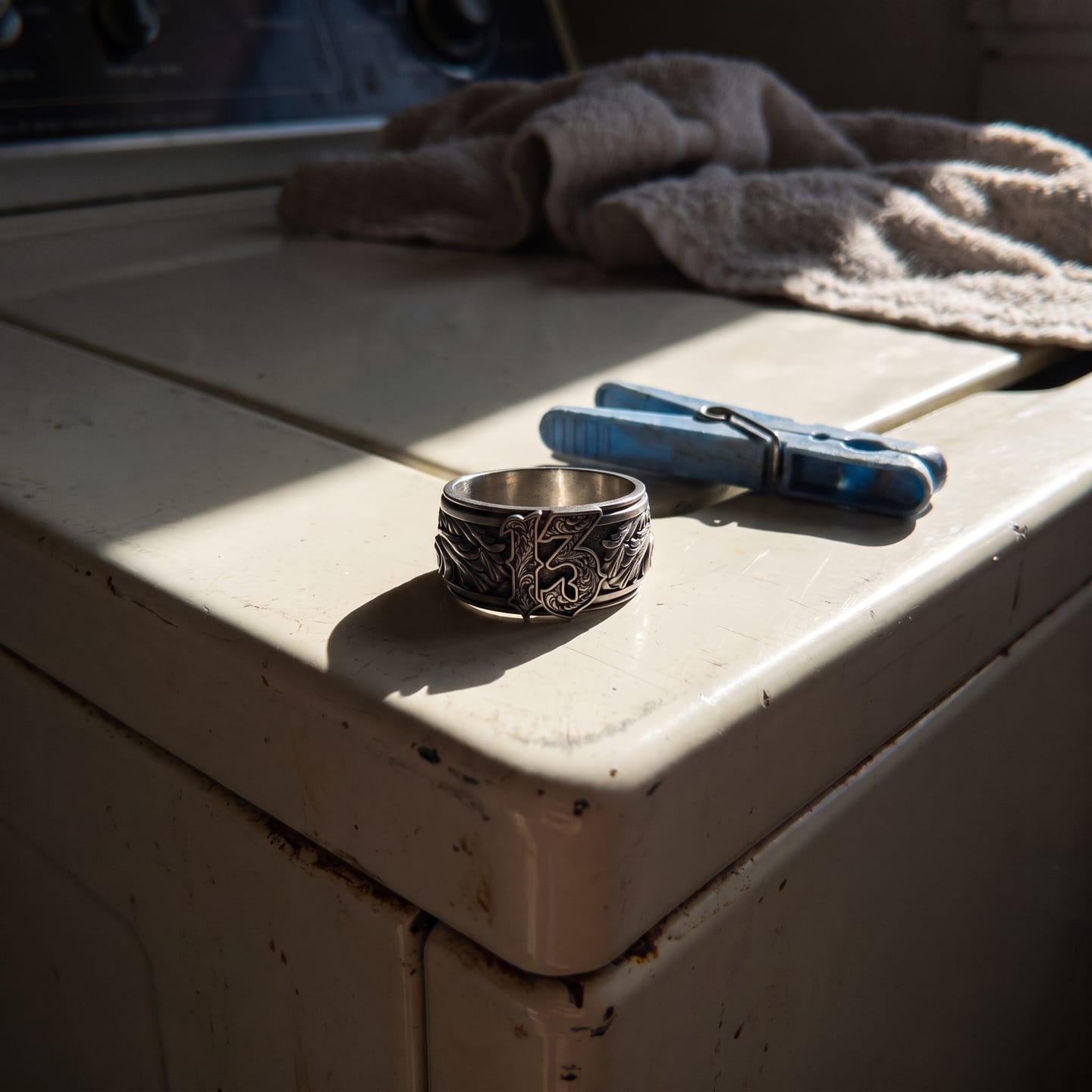 Customer photo review of Lucky 13 Scroll Ring
