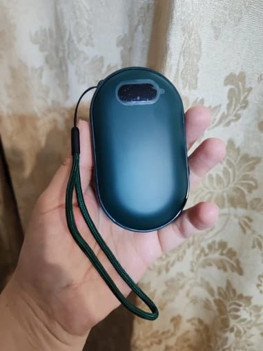 Customer photo review of Rechargeable Hand Warmer, Heats Both Sides