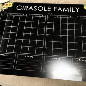 Customer photo review of Custom Two-Month Calendar