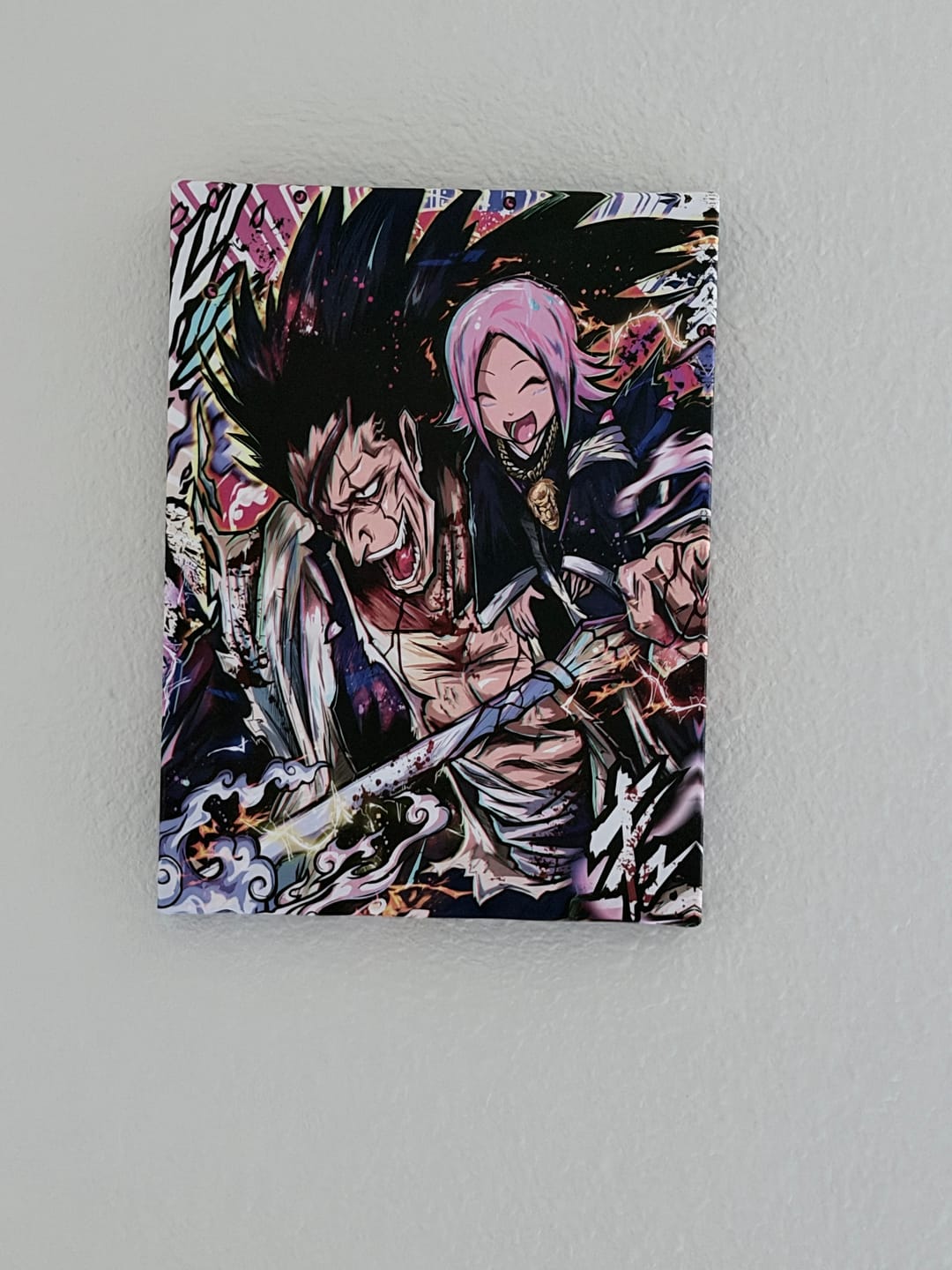 Customer photo review of Kenpachi Wall Art