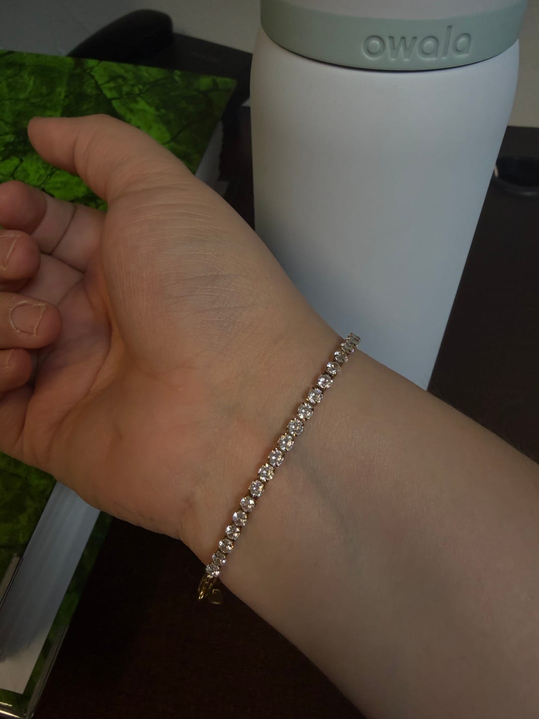 Customer photo review of Par Arete Nudo Con Perla