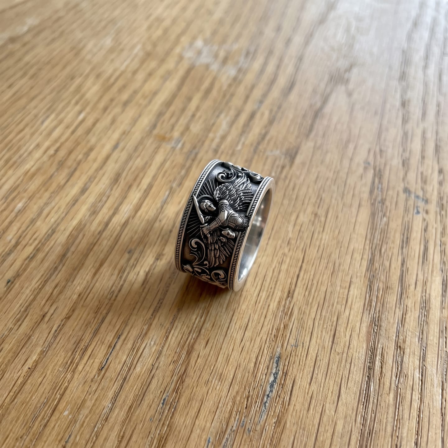 Customer photo review of Saint Michael Sword Ring