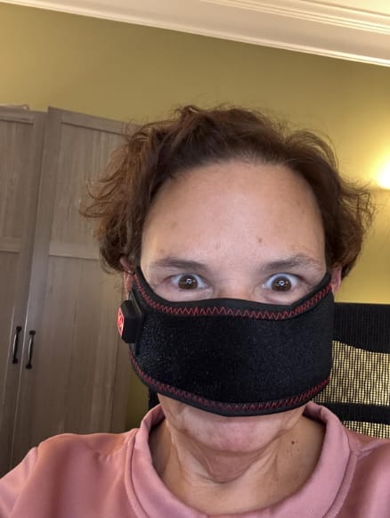 Customer photo review of Soothing Heat & Red Light for Sinus Pressure