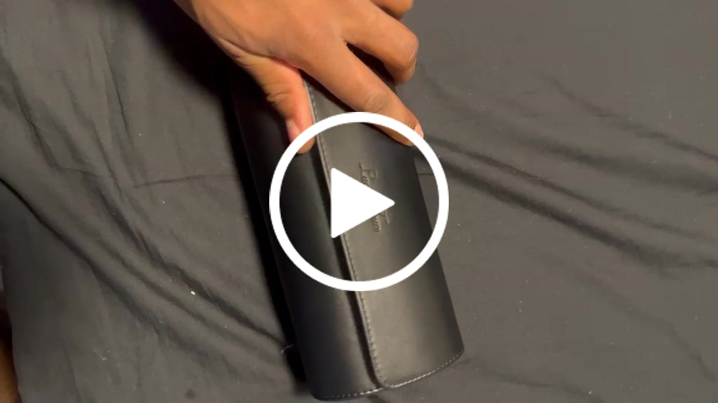 Customer video review of Premium Leather Watch Roll