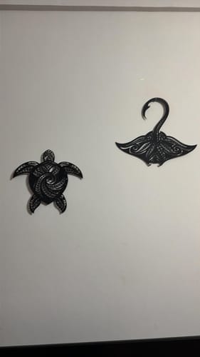 Customer photo review of Koru Ocean Turtle Wall Art