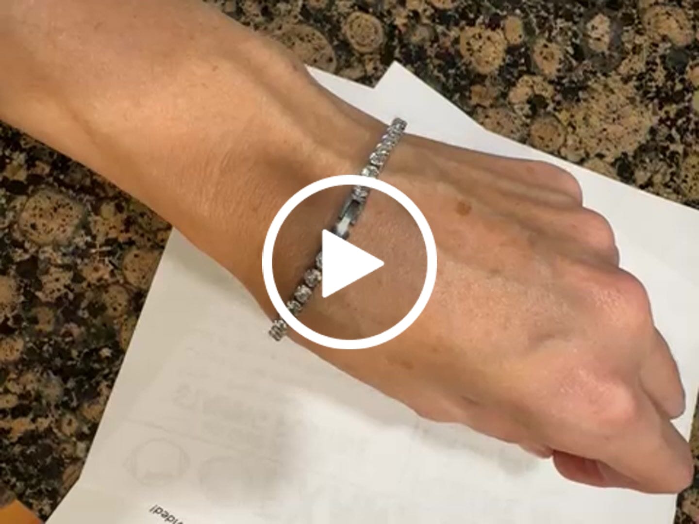 Customer video review of Martina® Classic Tennis Bracelet