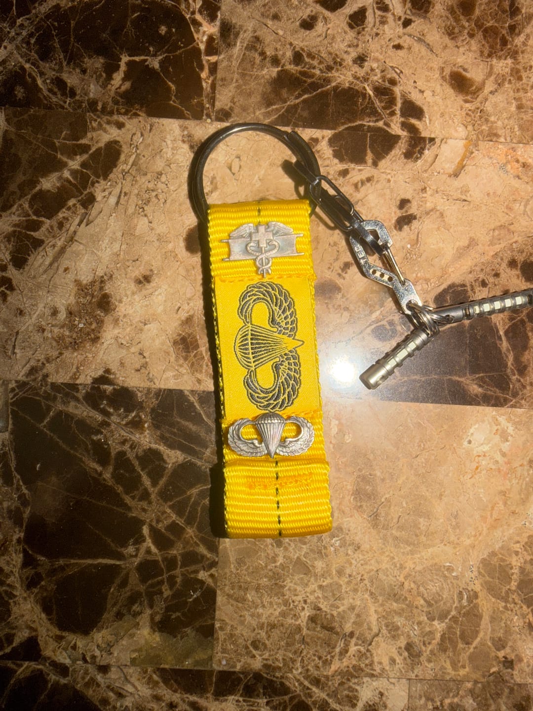 Customer photo review of Strap Hanger Static Line Key Fob