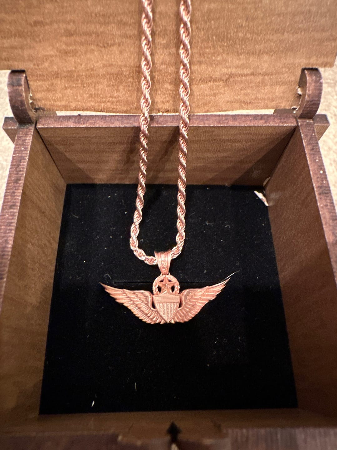 Customer photo review of Medusa Serpent Pendant