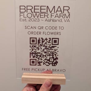Customer photo review of Business QR Code Sign