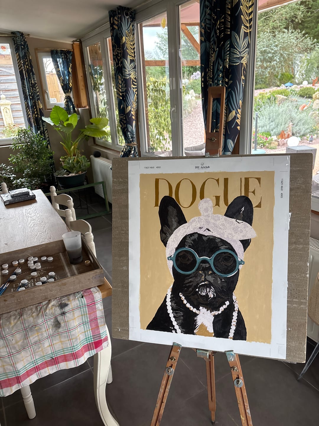 Customer photo review of French Bulldogue | Paint by Number