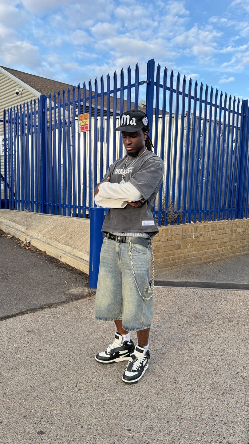 Customer photo review of Made Many Mistakes T-Shirt - Washed Grey