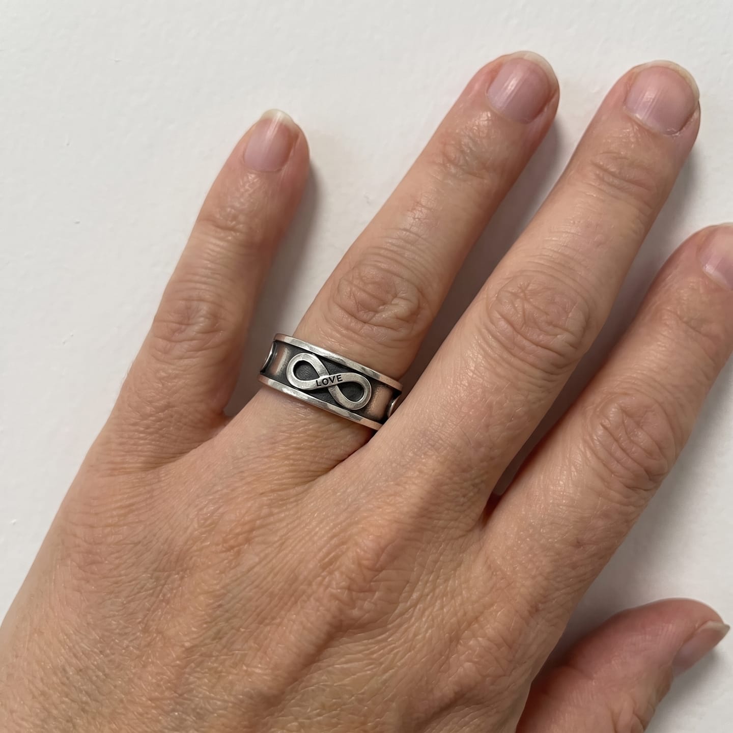 Customer photo review of Infinity Love Ring