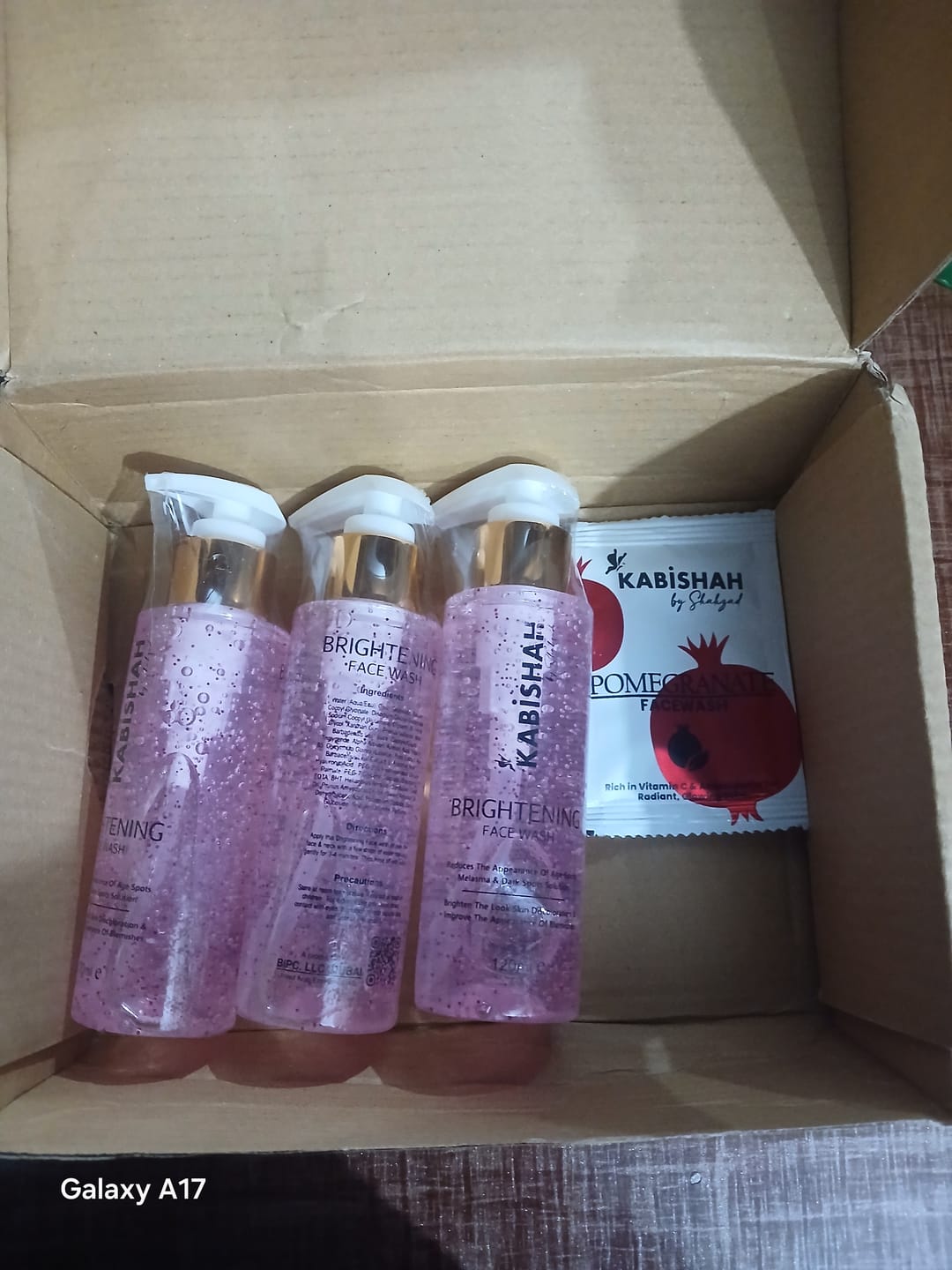 Customer photo review of LuminaBright Whitening Face Wash Double Pack: Duo Glow