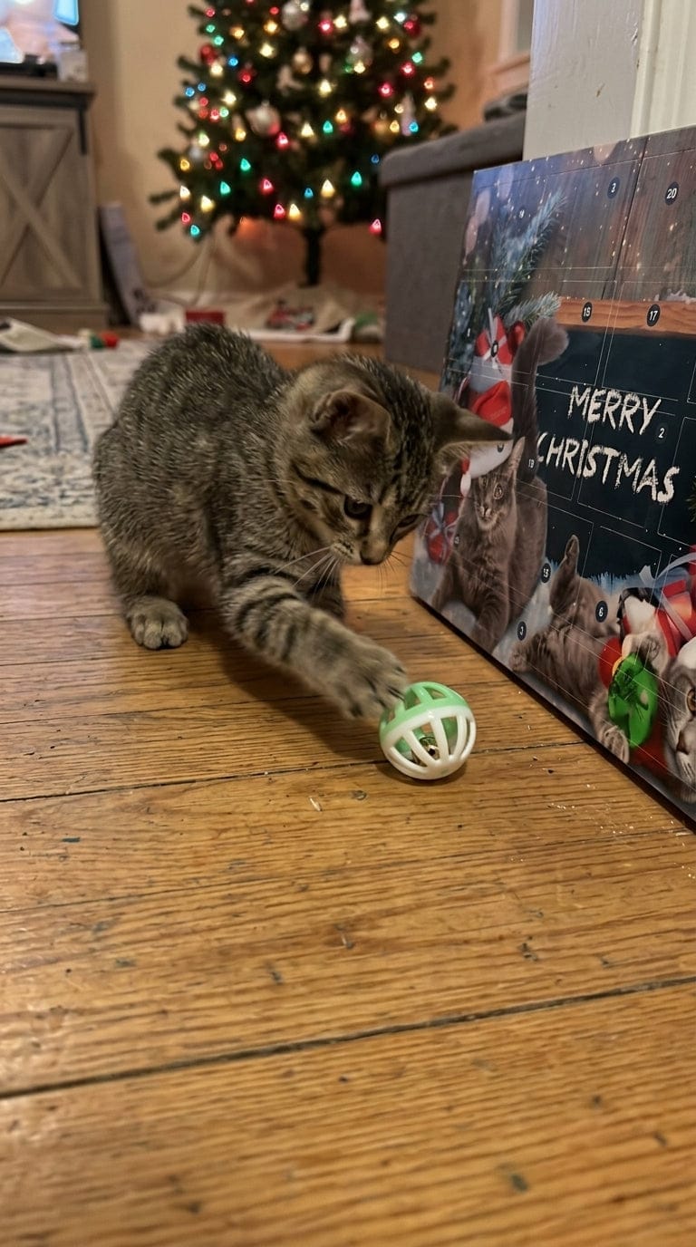 Customer photo review of Calendario de Adviento Para Gatos