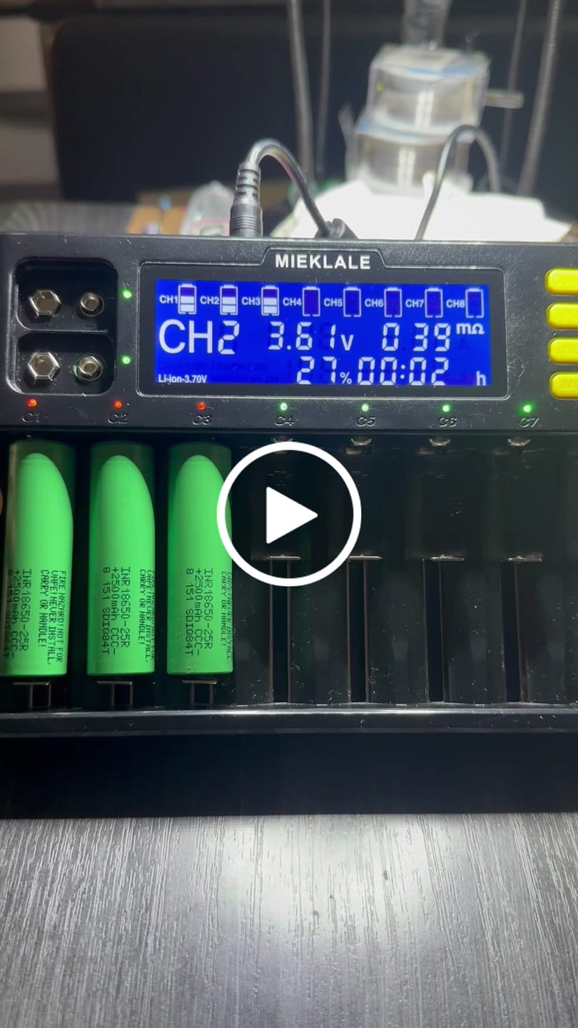 Customer video review of Samsung 25R 18650 2500mAh 20A Battery