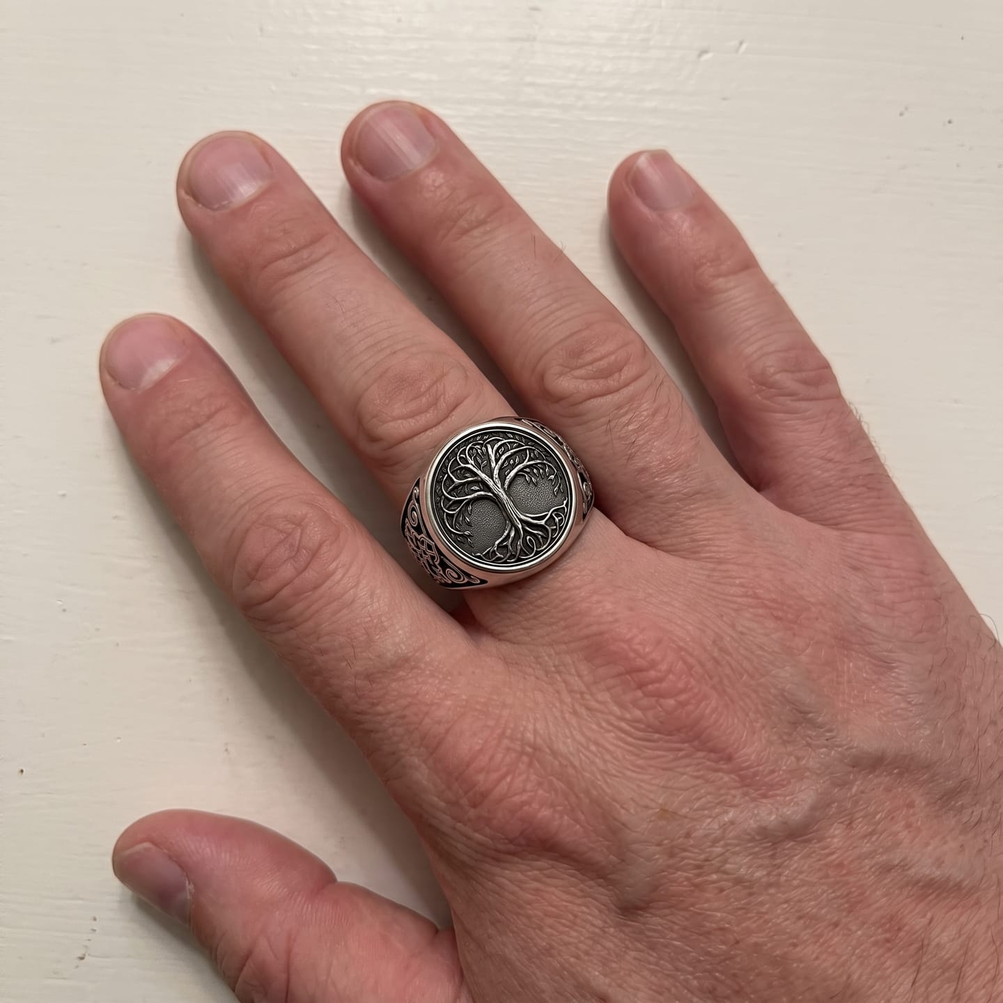 Customer photo review of Norse Yggdrasil Ring