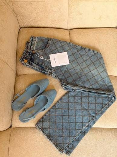 Customer photo review of Chanel 2026 Set Blue Denim Cotton