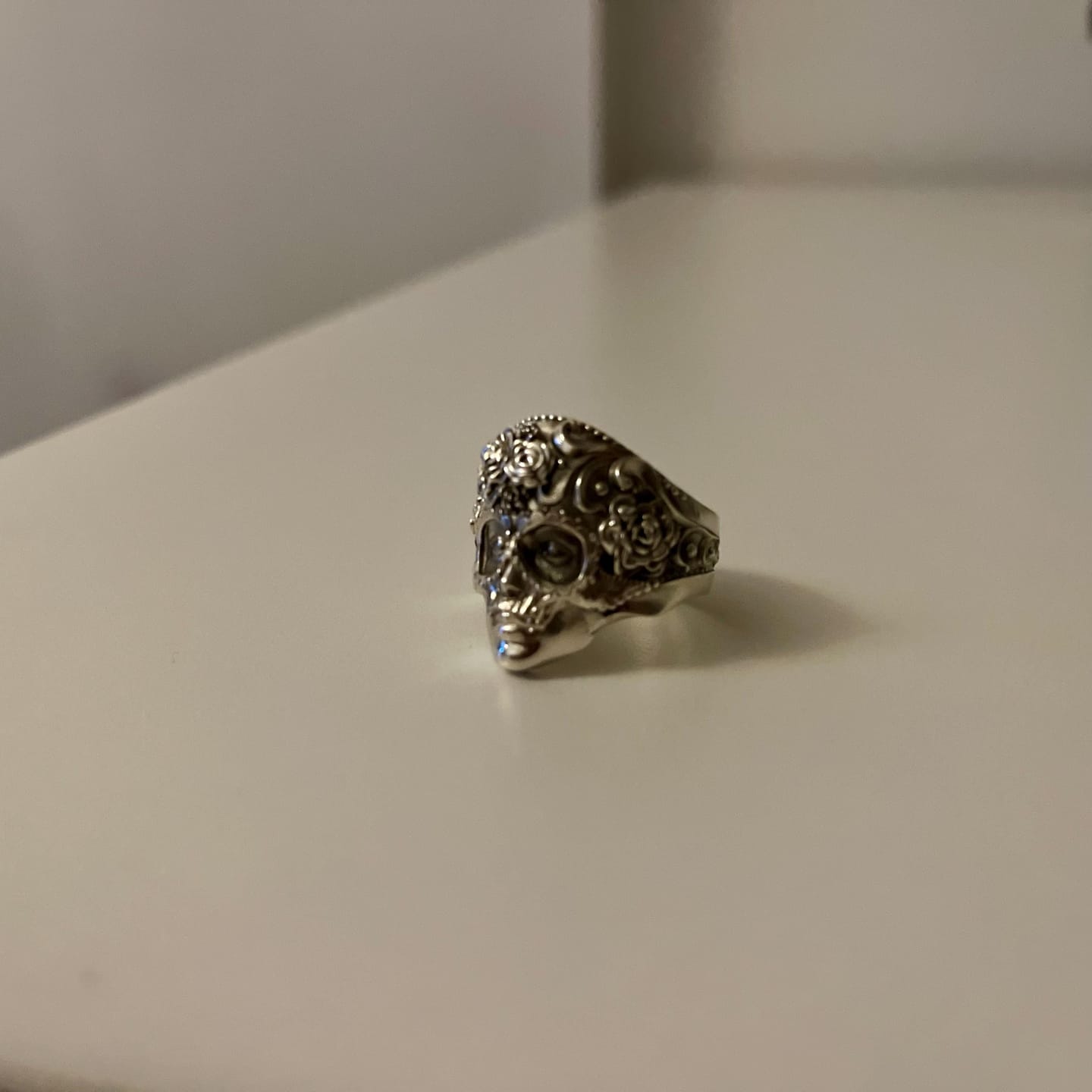 Customer photo review of Masquerade Skull Ring