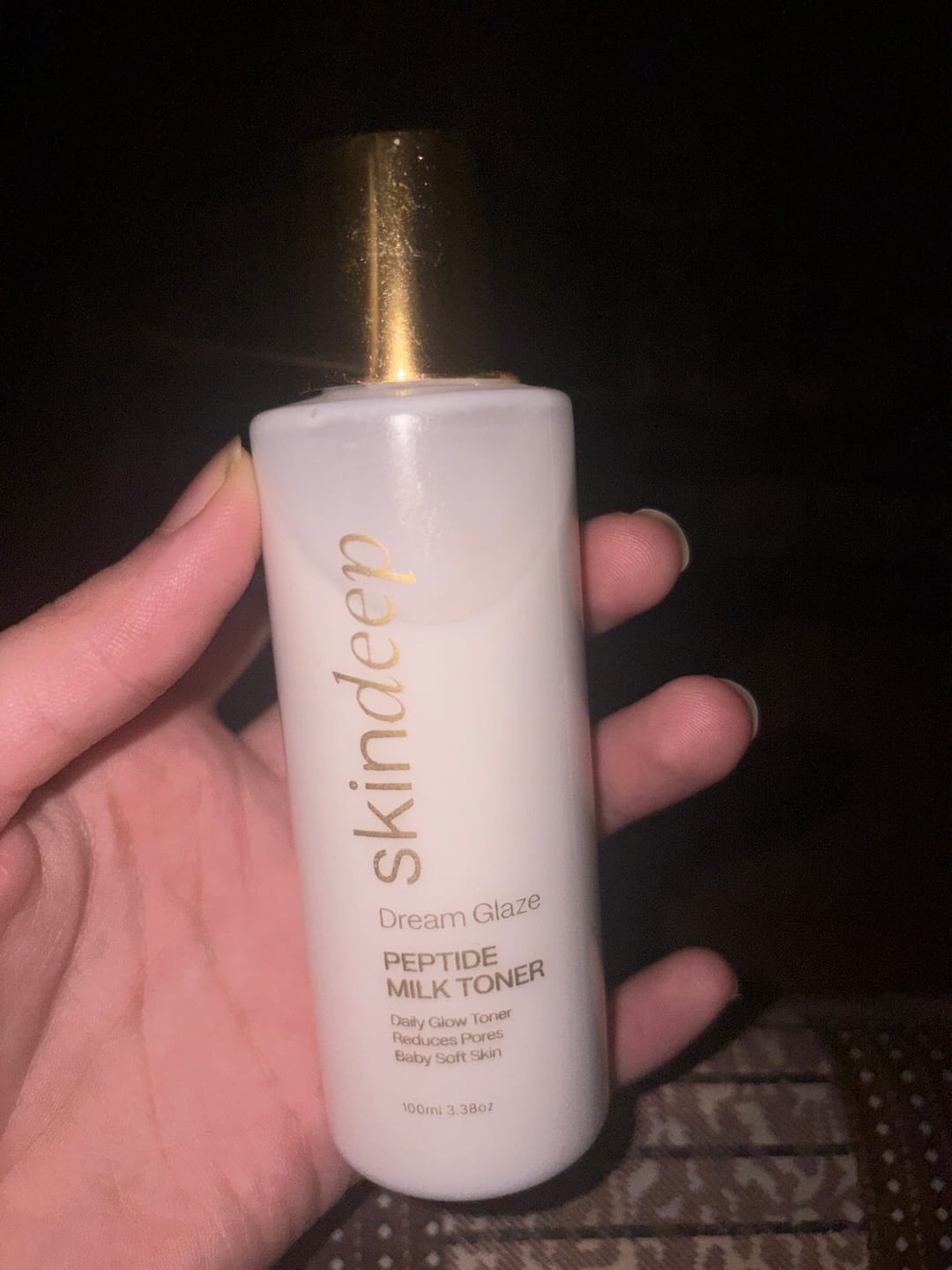 Customer photo review of DREAM GLAZE - Peptide Milk Toner