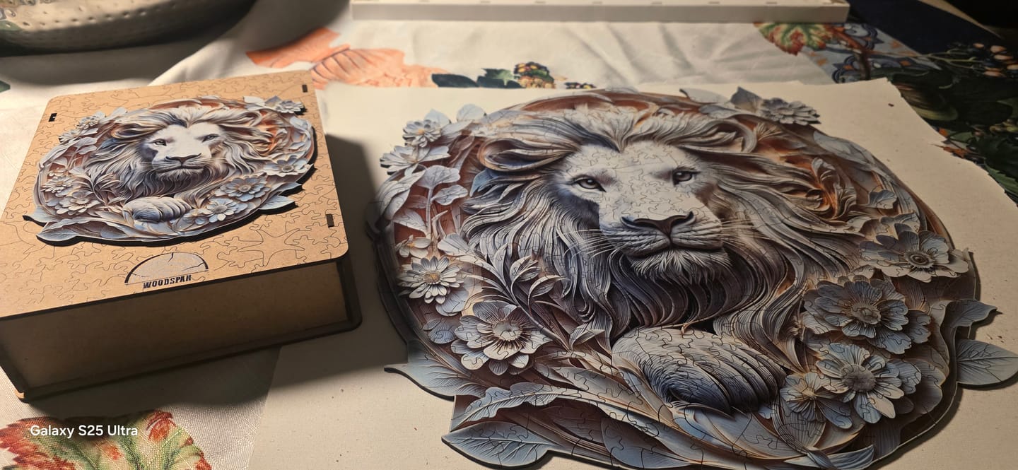 Customer photo review of Beyaz Kral  - Ahşap Puzzle