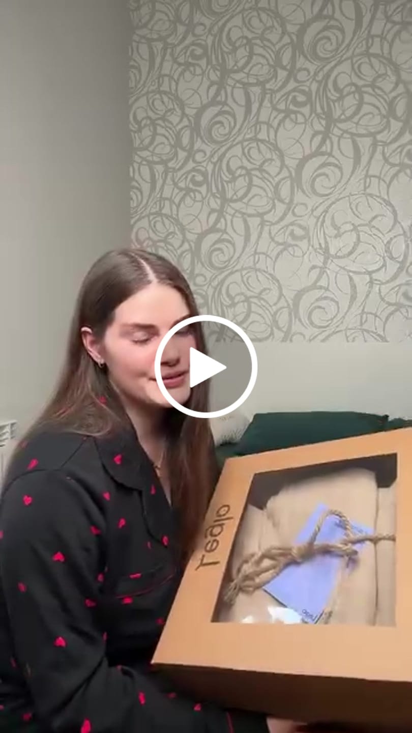Customer video review of Комплект білизни з вареної бавовни Leglo Almond