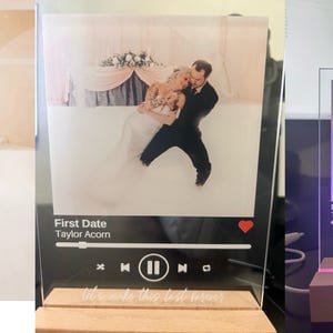 Customer photo review of Spotify Song Plaque