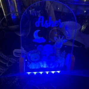 Customer photo review of Personalized LED Night Light