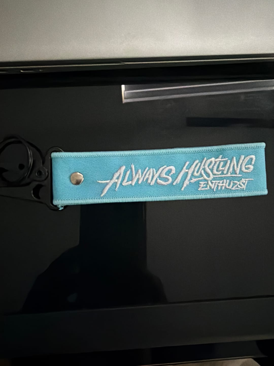 Customer photo review of ALWAYS HUSTLING KEY TAG