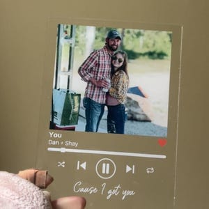 Customer photo review of Spotify Song Plaque