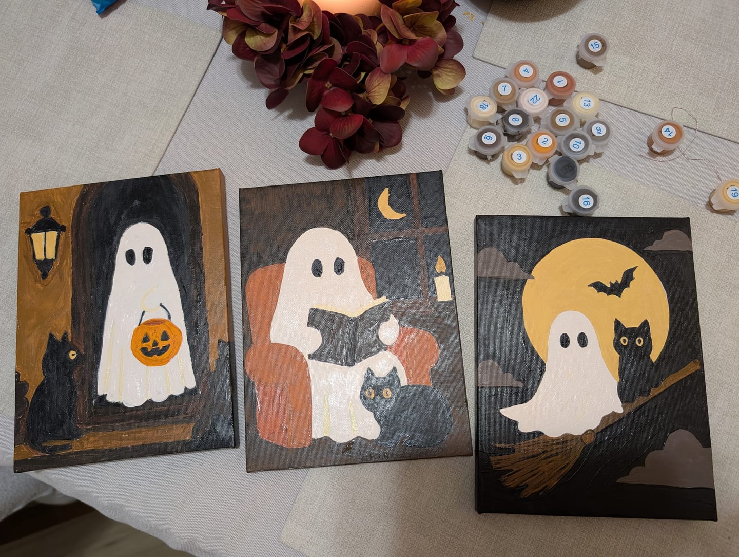 Customer photo review of 6 Mini Paintings - Cozy Ghost Tales Set