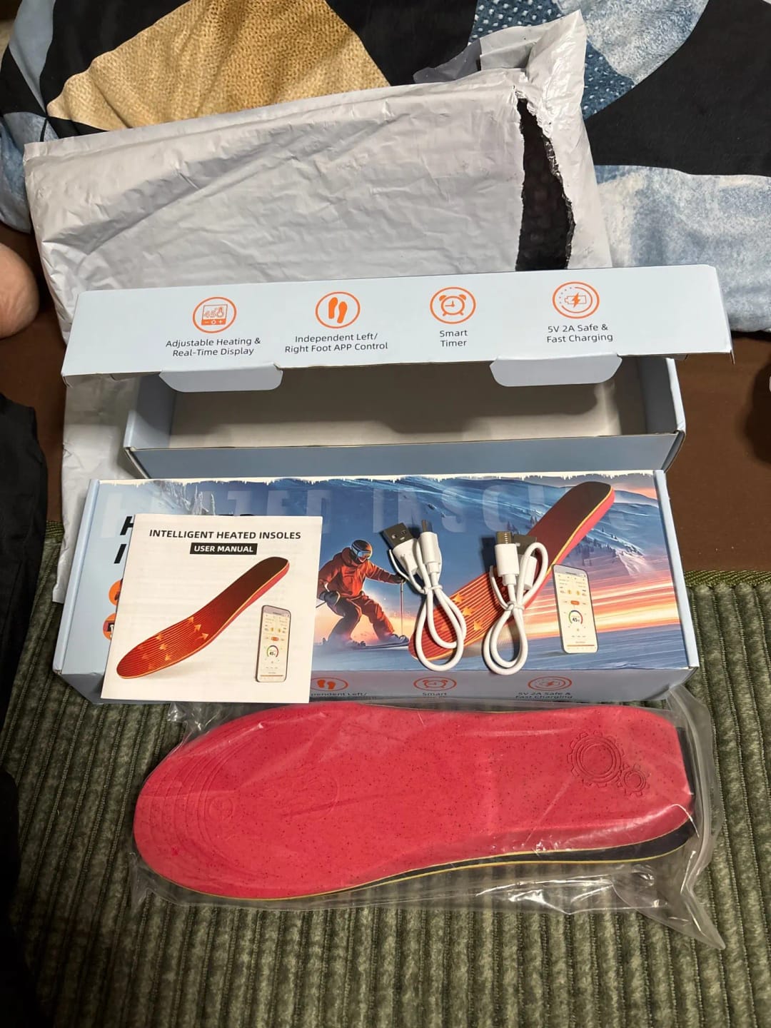 Customer photo review of Heated Insoles with App Control