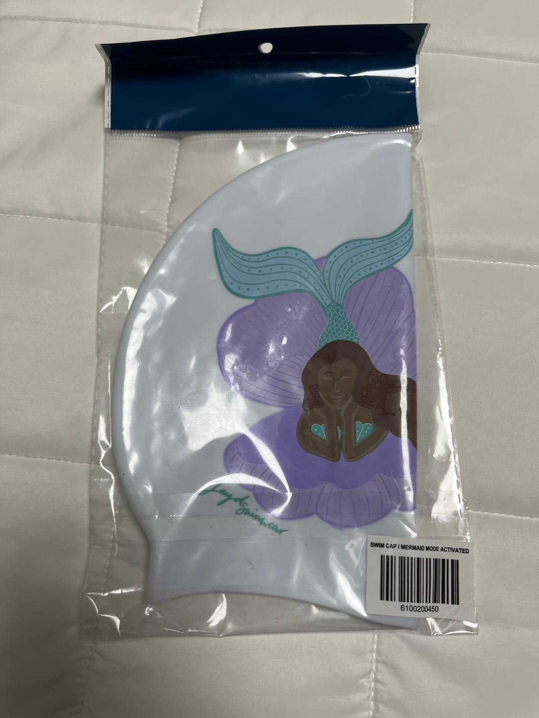 Customer photo review of JAYD Swim Cap - Mermaid Mode