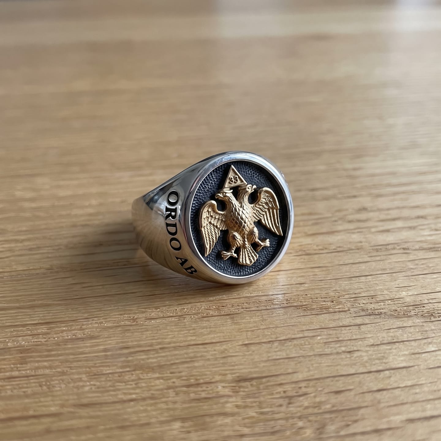 Customer photo review of Masonic 33rd Degree Eagle Ring