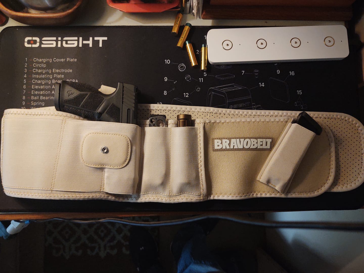 Customer photo review of BravoBelt Belly Band Holster for Concealed Carry - Unisex - Tactical Nude