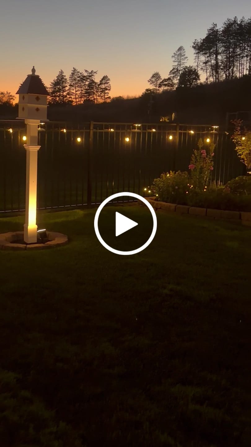 Customer video review of TSUN 20 LEDs 4-in-1 Solar Landscape Spotlights White