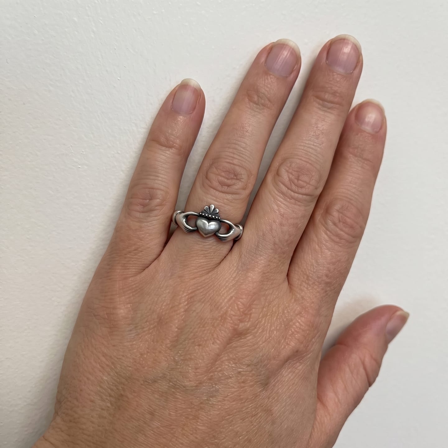 Customer photo review of Claddagh Heart Ring