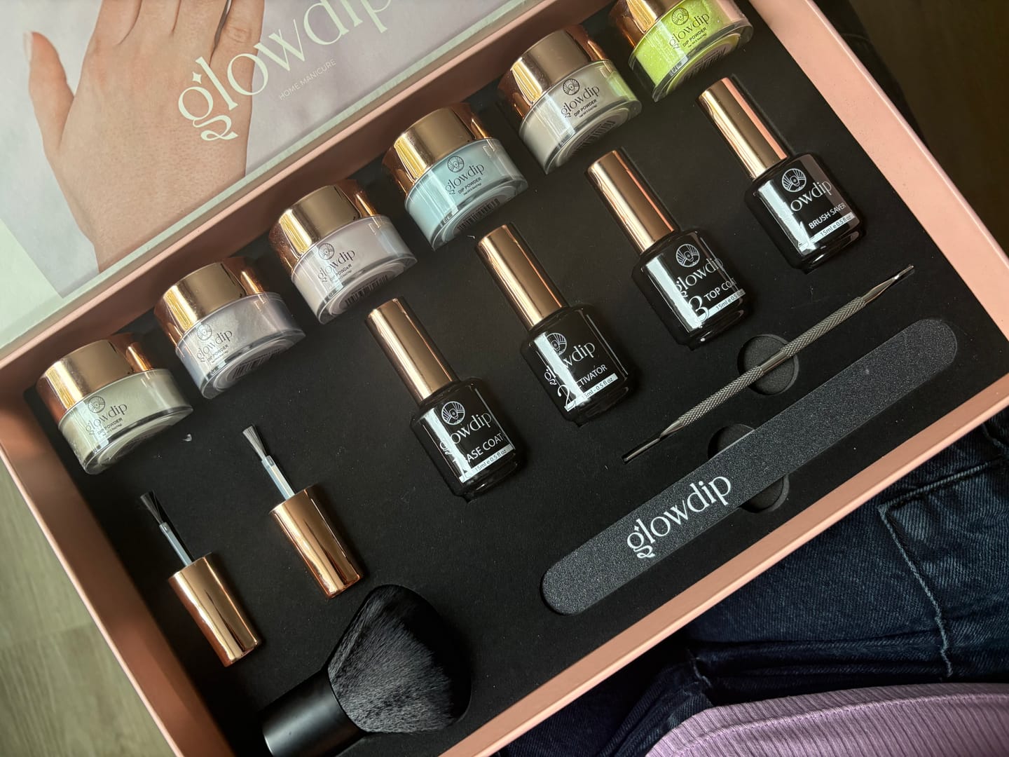 Customer photo review of Glowdip Alles-in-één Manicure Set