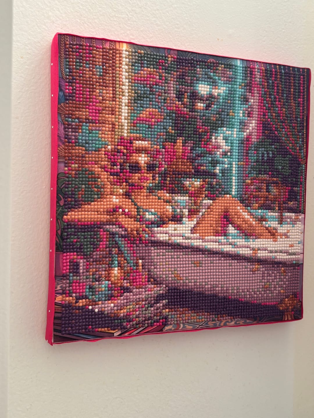 Customer photo review of Disco Ball Bathtub Queen (Diamond Painting)
