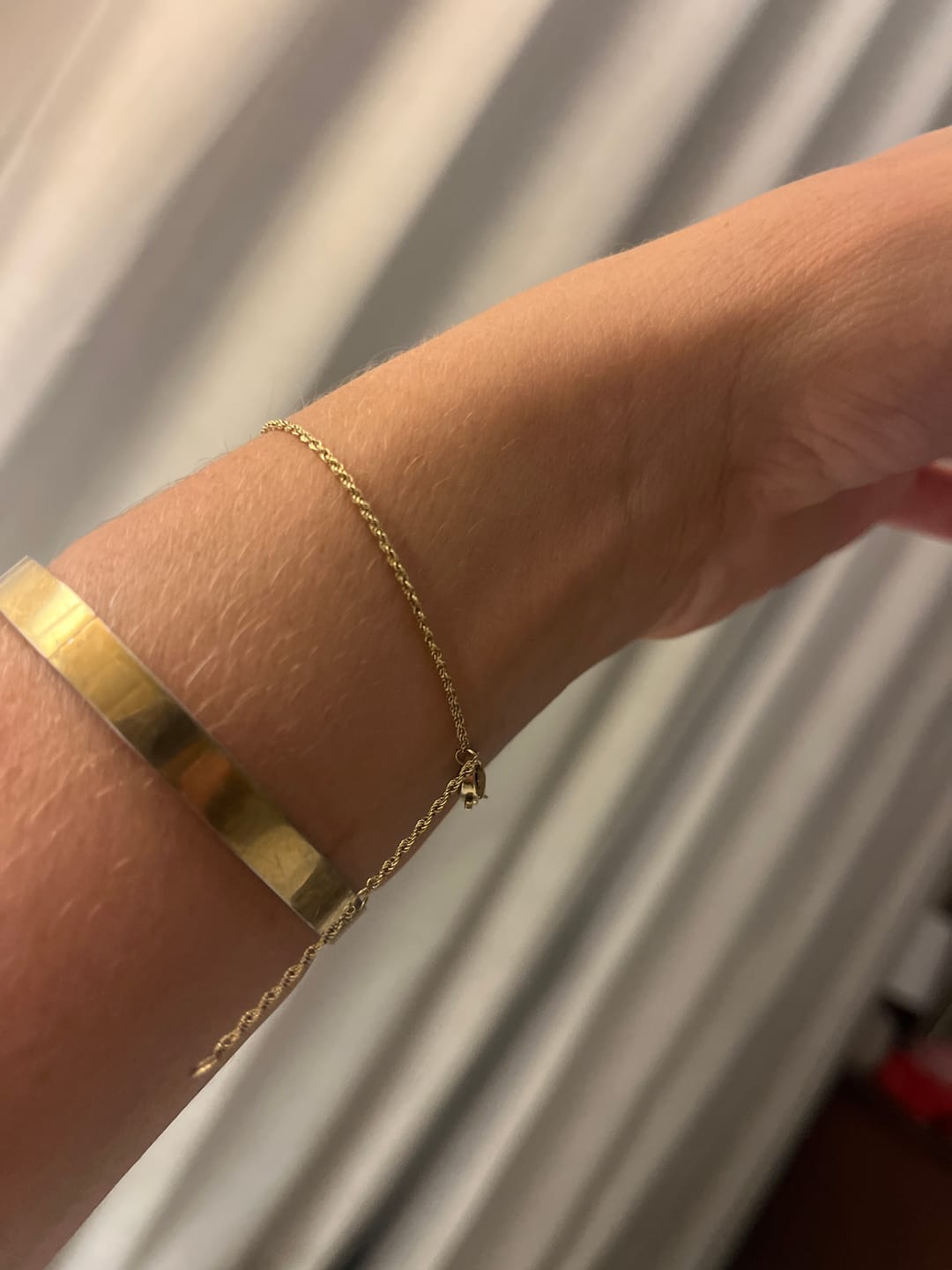 Customer photo review of Fine Rope Bracelet