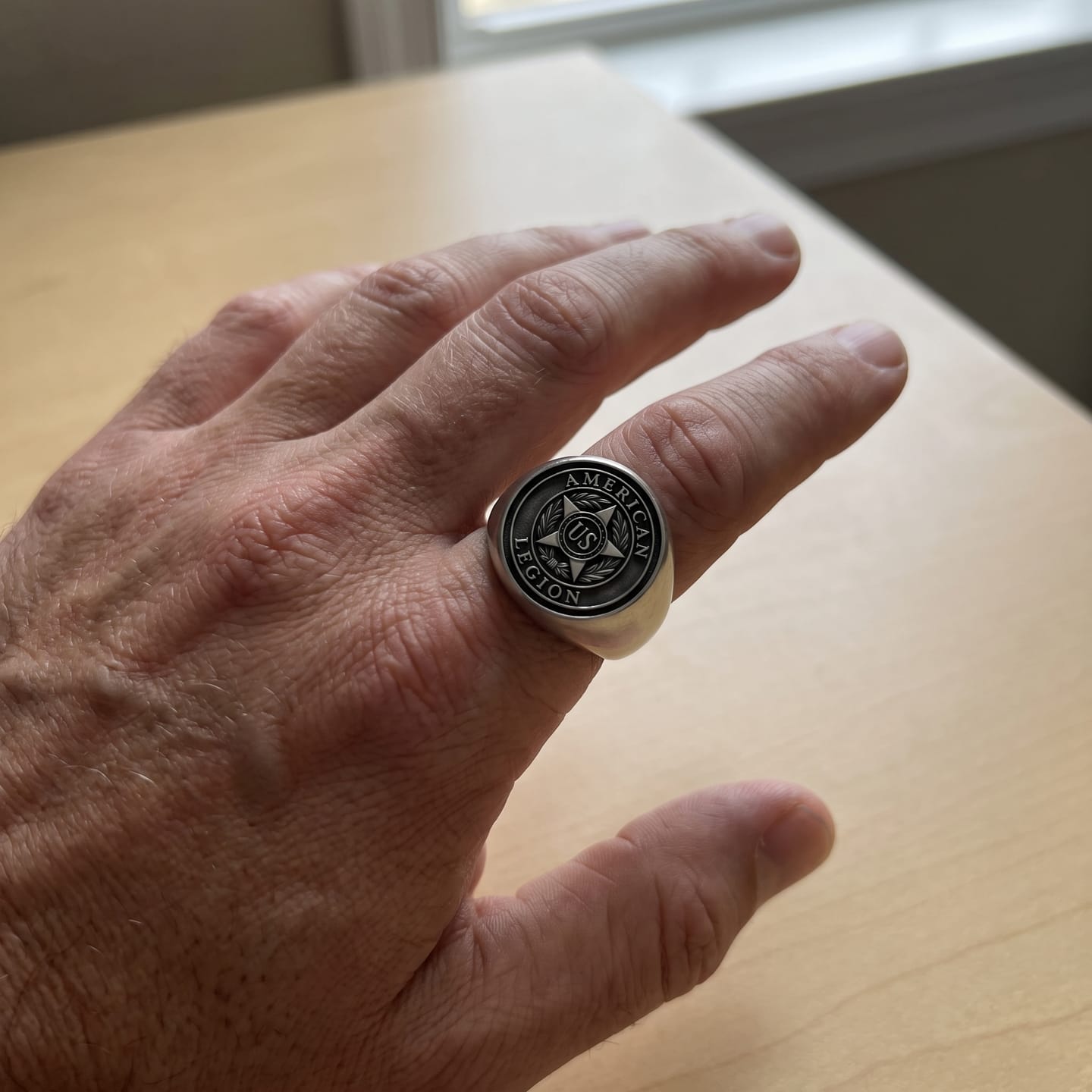 Customer photo review of American Legion Signet Ring