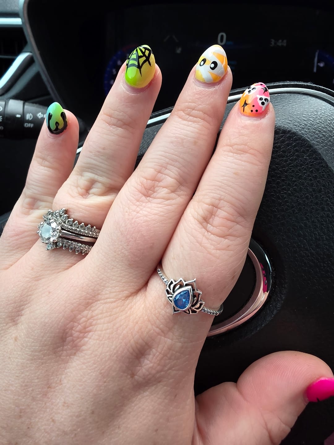 Customer photo review of Fuck My Trauma Lotus Ring