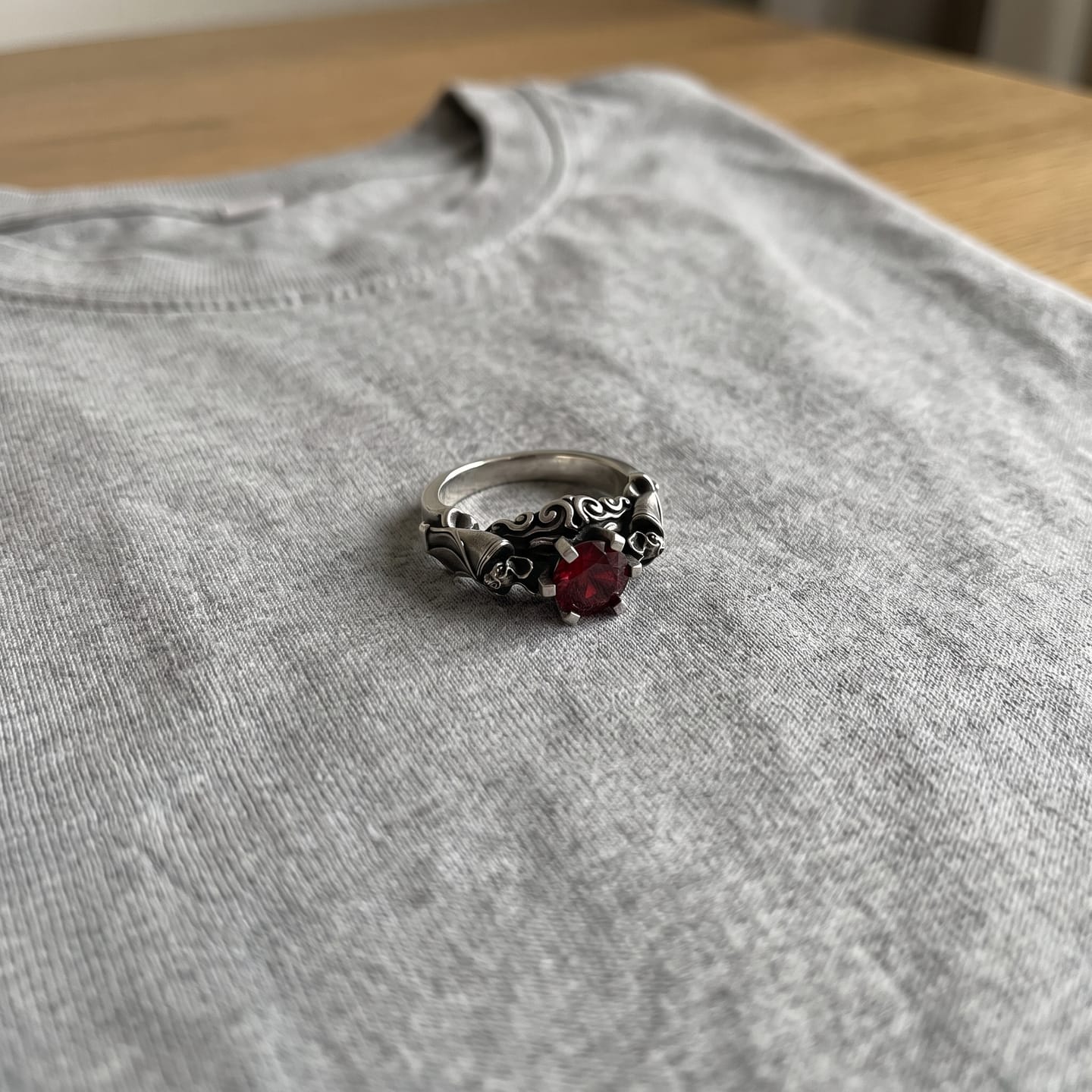 Customer photo review of Bat Engagement Ring