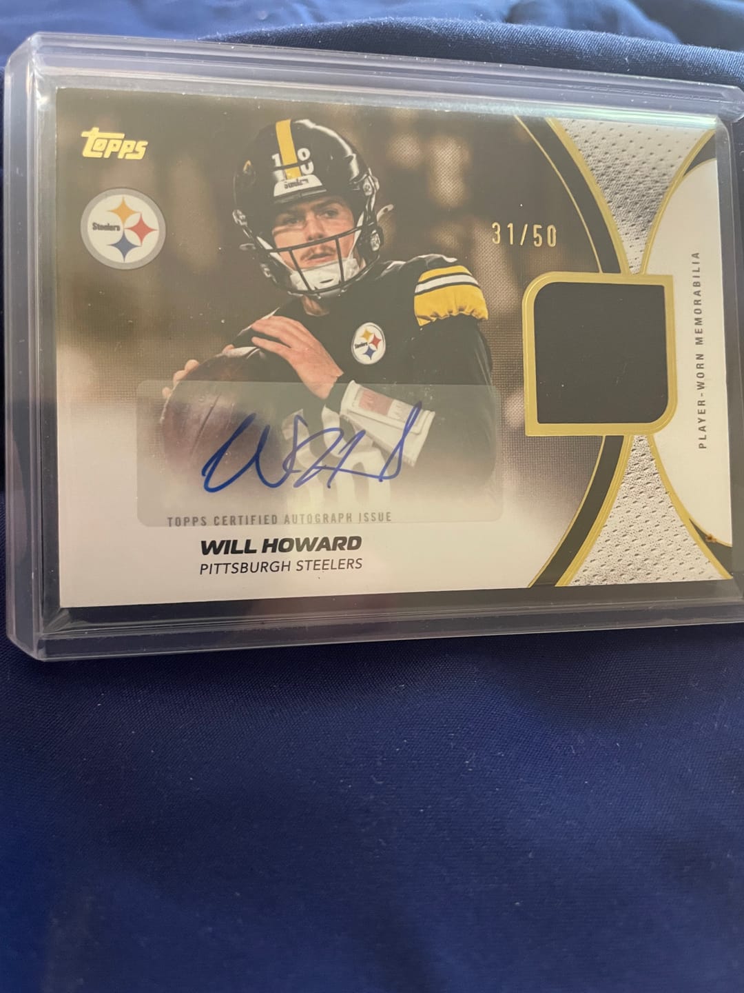 Customer photo review of Basic Top Loader Card Holders (35-360pt)