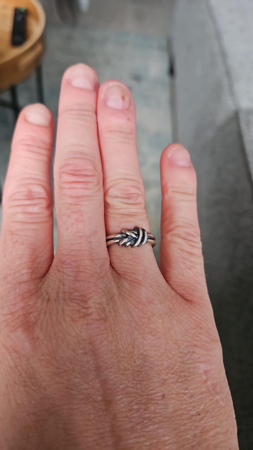 Customer photo review of Celtic Love Knot Ring