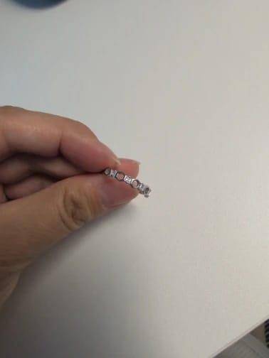 Customer photo review of Hexagonal Honey Sterling Ring