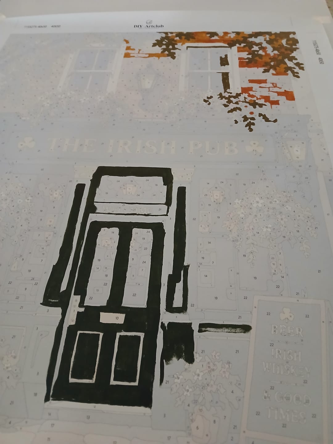 Customer photo review of The Irish Pub | Paint by Number