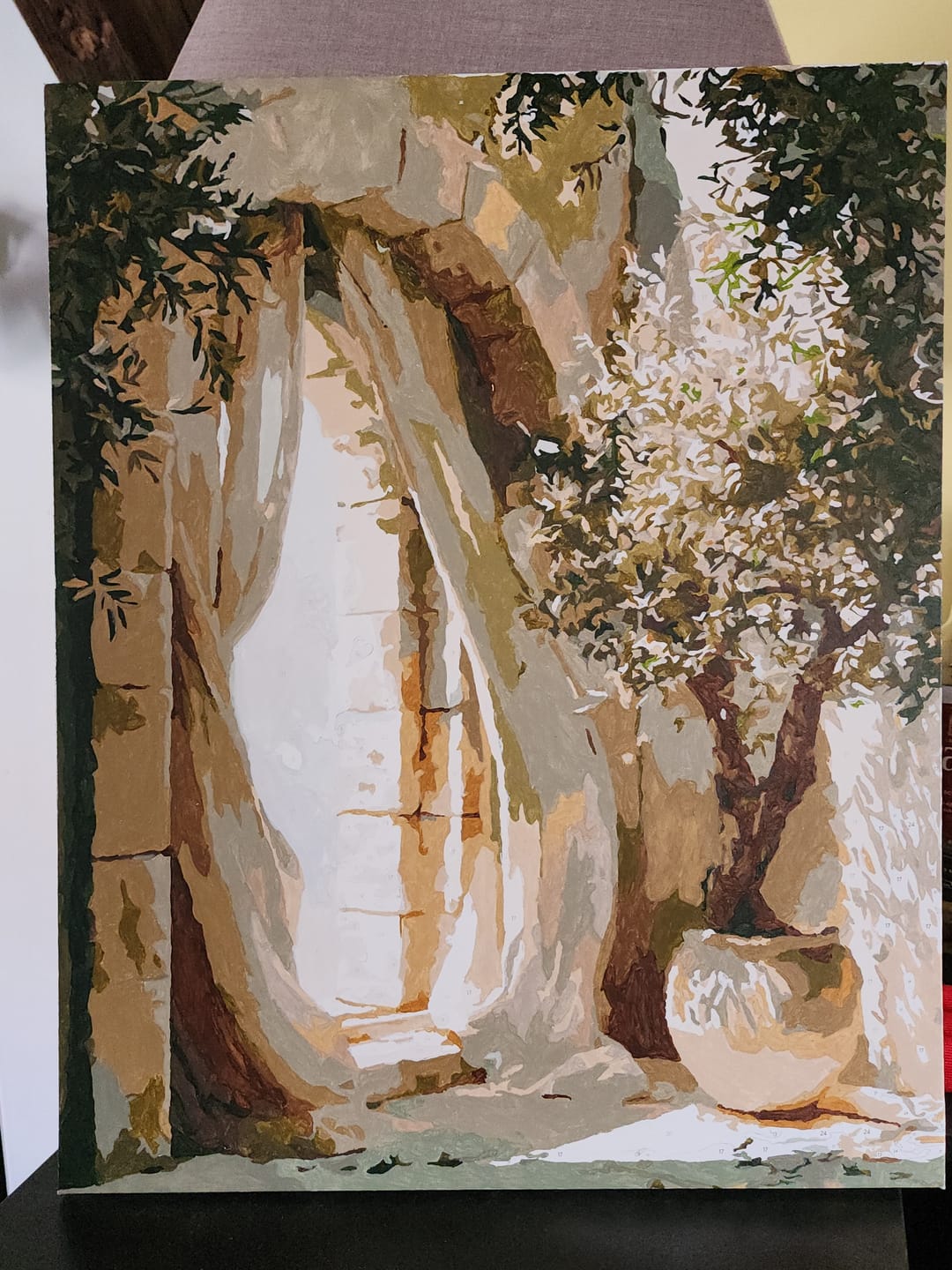Customer photo review of The Stone Archway | Paint by Number