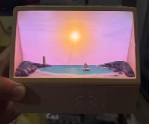 Customer photo review of Sunrise Simulation Wake-Up Light