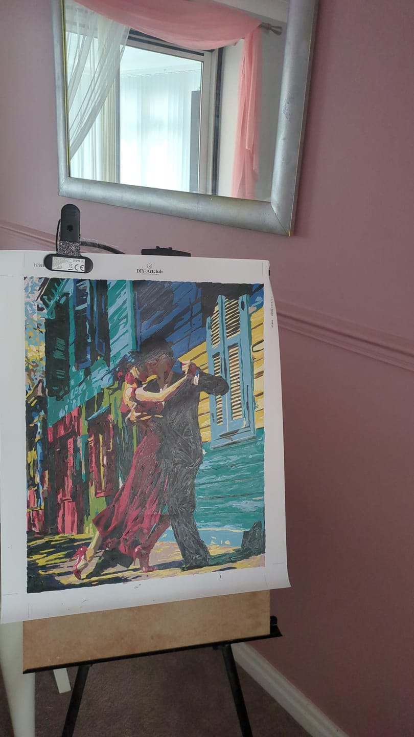 Customer photo review of Tango in Buenos Aires | Paint by Number
