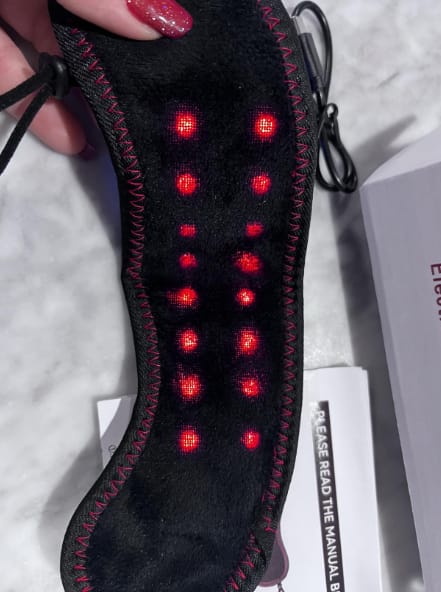 Customer photo review of Soothing Heat & Red Light for Sinus Pressure